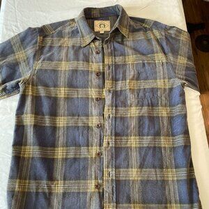 Farthest Point y Scully Men's Plaid Shirt Large - 100 % cotton